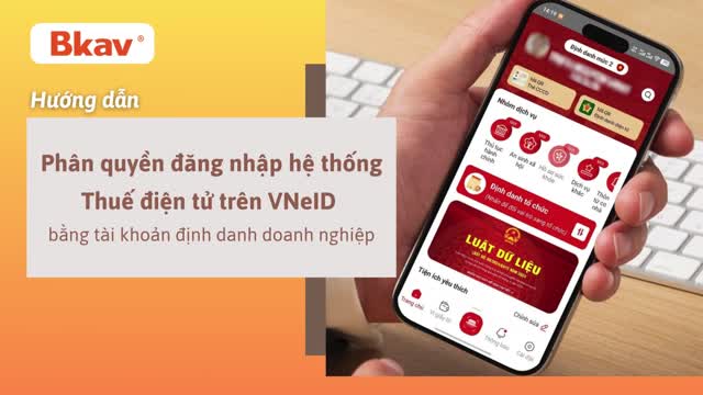 Phân quyền đăng nhập Thuế điện tử bằng VNeID