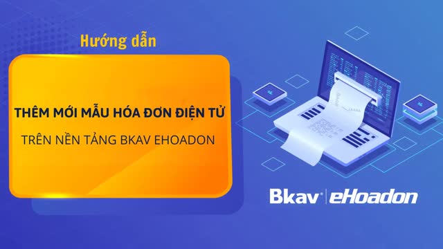 Thêm mẫu hóa đơn điện tử