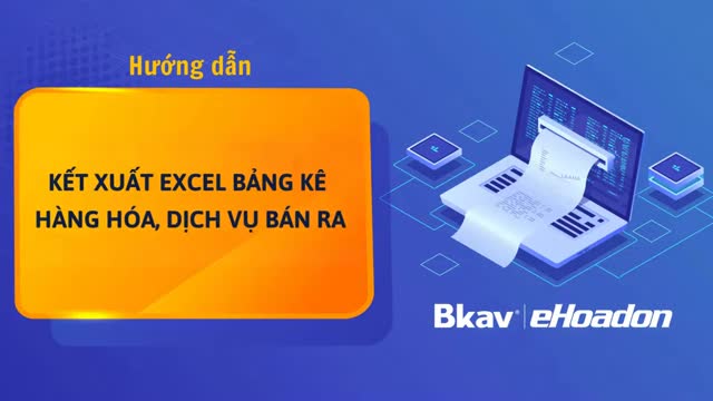 Xuất danh sách hàng hóa dịch vụ ra Excel